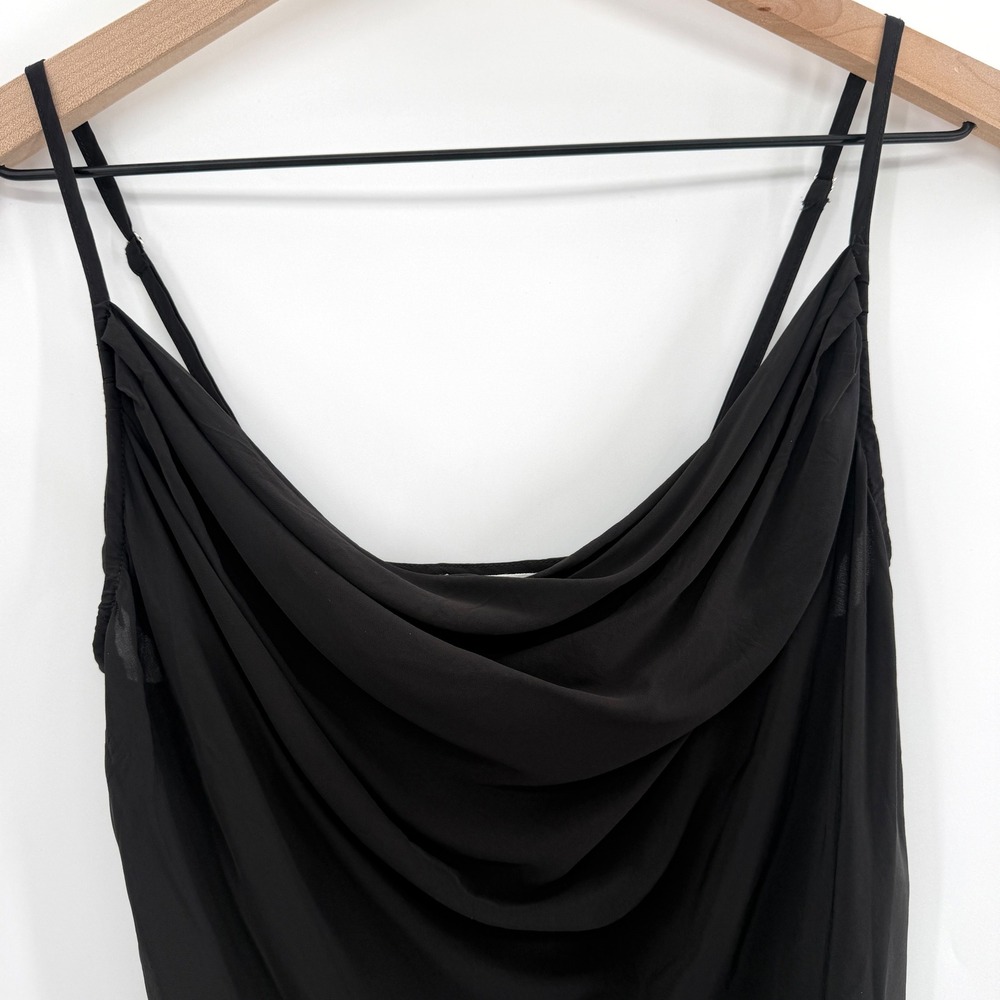 Good American Cowl‎ Neck Bias Cut Chiffon Camisole - Picture 6 of 12